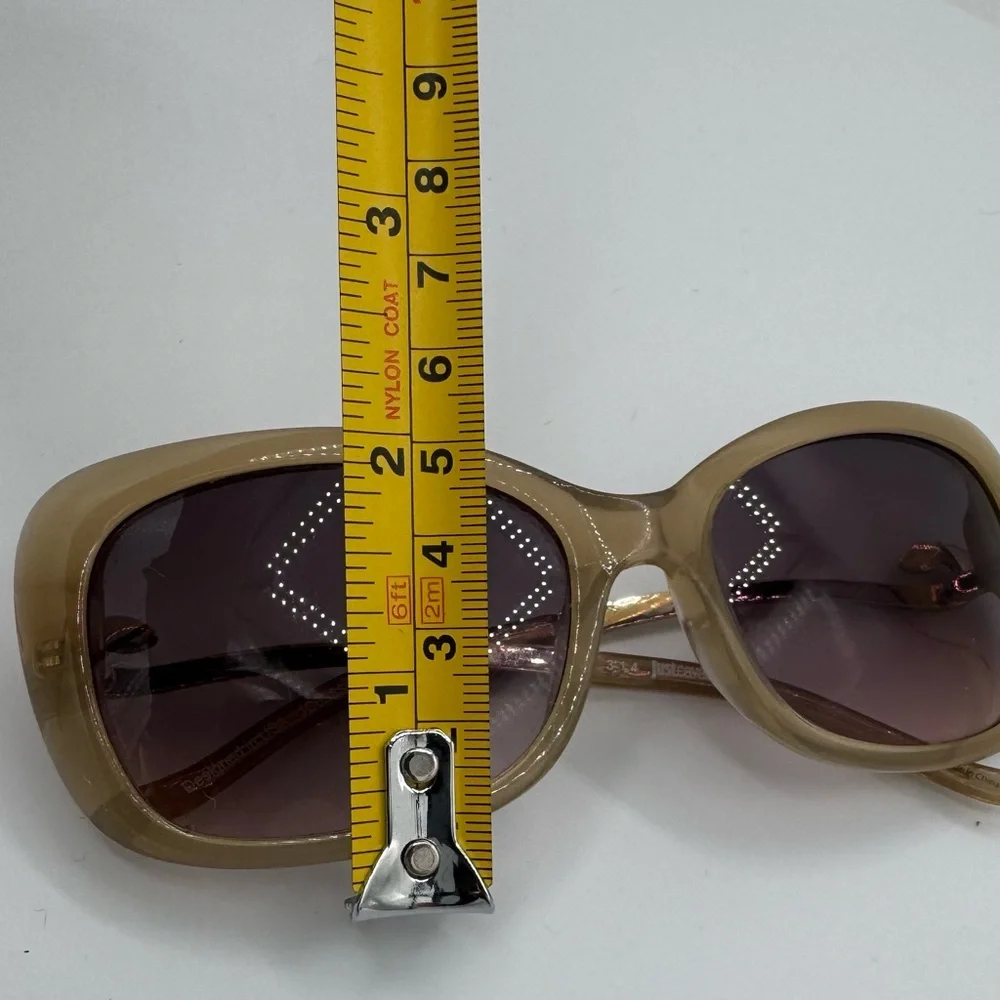 Y2K Just‎ Cavalli Sunglasses Cream with Goldtone snake Mob-wife Resort Glam VTG